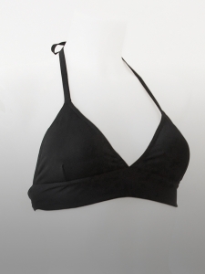 snygg bikini top i svart